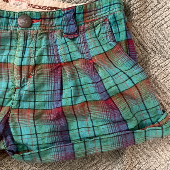 Free People Plaid Shorts size 4 - Picture 5 of 9